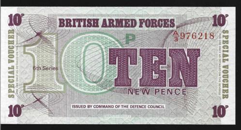 ** İNGİLİZ  ASKERİ  PARASI ( 10 * NEW  PENCE - A  3 ) 1972 - ÇİL
