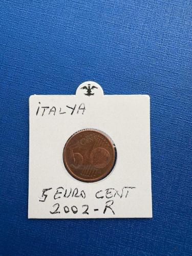İTALYA 5 EURO CENT 2002-R (KAPAMALI)