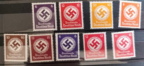 LOT.19 » Almanya Reich 1938_40 _ resmi pullar _ damgasız lot