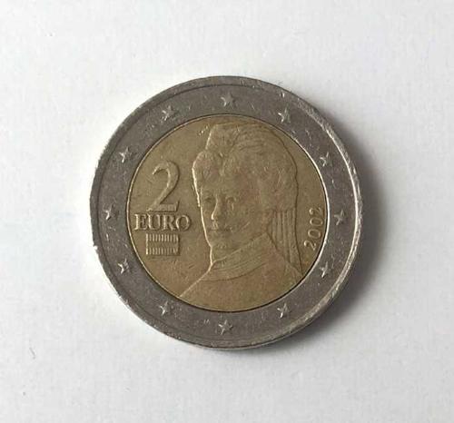 Avusturya 2 Euro 2002 Bertha von Suttner Portreli