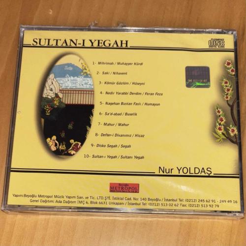 Nur Yoldaş “Sultan-ı Yegah” 1998 Ambalajında Sıfır CD