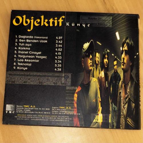 Objektif “Künye” 2000 Promo Digipack CD