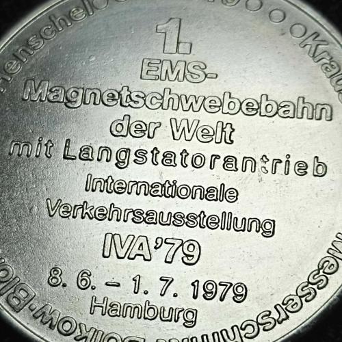 1979 Hamburg Uluslararsı Ulaşım Fuarı Hatıra Madalyon