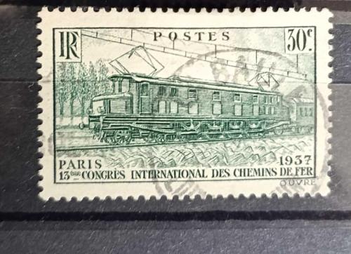 LOT.11 » Fransa 1937_ demiryolları _ damgalı pul