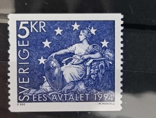 LOT.8 » İsveç 1994 Avrupa Birliği Antlaşması _ damgasız tam seri