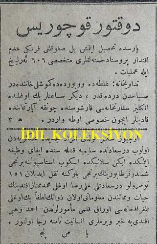 Osmanlıca Alemdar Gazetesi, Orijinal Dönem Basım, (Ottoman Newspaper) - 9 Ocak 1913 - Sayı: 258 - Hicri: 30 Muharrem 1331 - Rumi: 27 Kanun-i Evvel 1328 - Kabinemizin Hal-i Hazırı Hakkında Mütalaat - Kabinemiz Bir Tenkidata Düçar Oluyor, Lakin Metin Bir Usule İstinat Edemeyen Tenkidatın Zerre Ehemmiyeti Yoktur. Biz Görülen Kusurları Kabinemizden Ziyade Heyet-i Umumiyemize Raci Addediyoruz. Esasen Her Tezahürün Tohumunu Sine-i Millette Aramalıdır - Hükümet-i Osmaniye'nin Son Sözü -  İrade-i Seniyyeli Memurin Nizamnamesi - Romanya Ziraat Nazırı İstanbul'da - Reji Meselesi - Müzakerat-ı Sulhiye: Edirne ve Adalar Meselesi - Düvel-i Muazzama'nın Müdahelesi - Tafsilat-ı Harp: Yanya Pişgahında Yeni Hücumlar - Rejinin Temdidi Meselesi Bir Kabine Meselesi Olacak