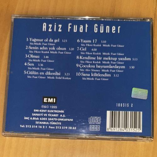 Aziz Fuat Güner “Yağmur Ol da Gel” 1999 CD (Nilüfer, MFÖ, Mazhar Fuat Özkan)