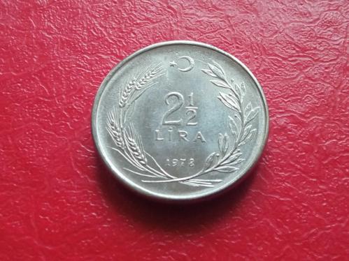 2½ Lira  1978 - T.C.- DÜZ