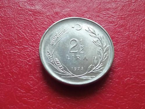 2½ Lira 1978 - T.C.- TERS