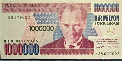 7. Emisyon 1.000.000 Türk Lirası - P28 Serisi - 3. Tertip - (ÇİL)
