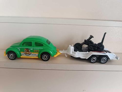 MATCHBOX  1962 VOLKSWAGEN BEETLE & CYCLE TRAILER