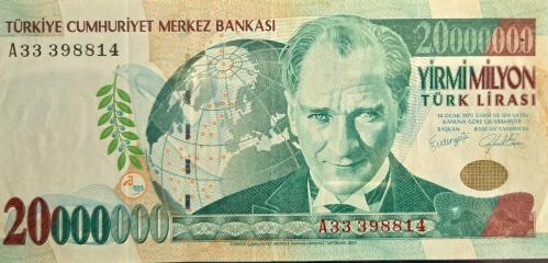 7. Emisyon 20.000.000 Türk Lirası - A33 Serisi - 1. Tertip - (ÇT)