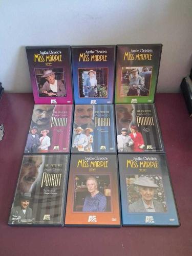 Dvd Film Agatha Christie Mega Set Collection 9 Dvd Orijinal - Çiziksiz Amerika Baskısı Türkçe Yok Bölge 1 Nadir Koleksiyon Arşiv