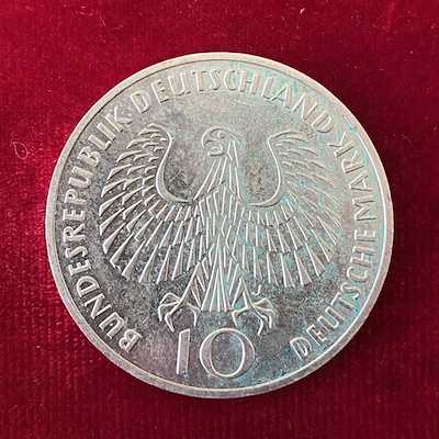 ALMANYA | 1972 – KM# 135 | 10 MARK | XX Yaz Olimpiyat Oyunları, Münih 1972 - Alev | GÜMÜŞ-15,50 gr