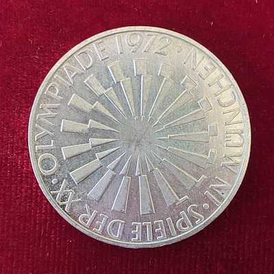 ALMANYA | 1972 – KM# 130 | 10 MARK | XX Yaz Olimpiyat Oyunları | GÜMÜŞ-15,46 gr
