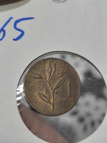 1965 Yılı 1 Kuruş Çil