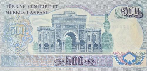 6. Emisyon 500 Türk Lirası - Z91 Serisi Çok Nadir - (ÇİL)