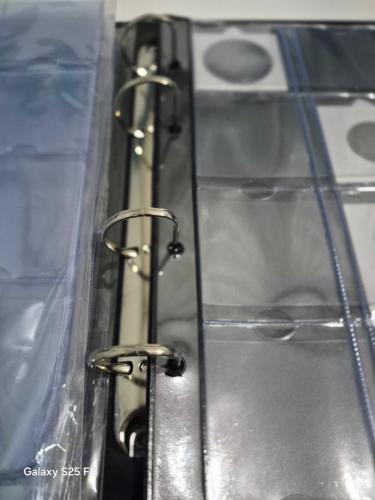 Madeni Kapamalı paralar  için Vega Klasör föyü 5  yaprak 1 paket