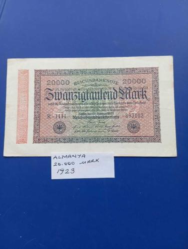 ALMANYA 20.000 MARK 1923