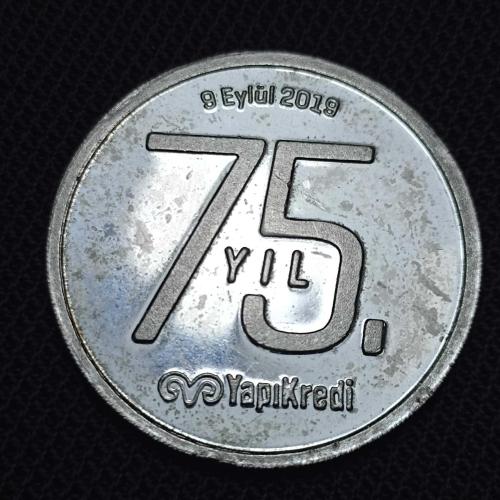 Yapı Kredi 75. Yıl Hatıra Madalyon