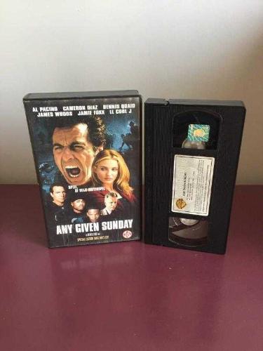 Vhs Kaset Any Given Sunday Orijinal 1999 Al Pacino Cameron Diaz