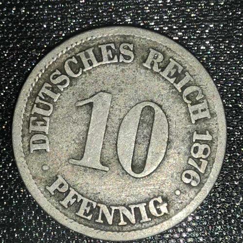 ALMANYA  1876 A   10 PFENNIG