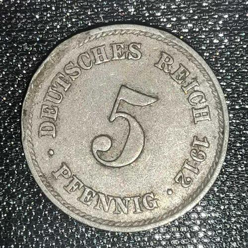 ALMANYA  1912 E    5  PFENNIG