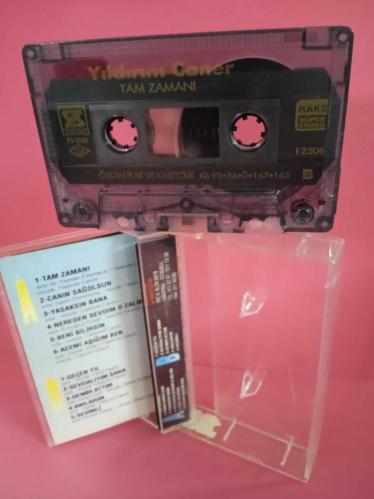 YILDIRIM CANER*   TAM ZAMANI  / KASET  KARTONET TEMİZ VE YENİDİR 1993 cam baskı