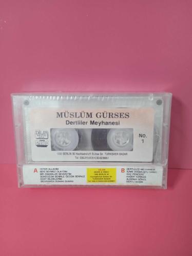 MÜSLÜM GÜRSES* DERTLİLER MEYHANESİ  / Dilan müzik /   - Almanya basım  kaset sıfır jelatindedi.    NADİR KOLEKSİYONLUK