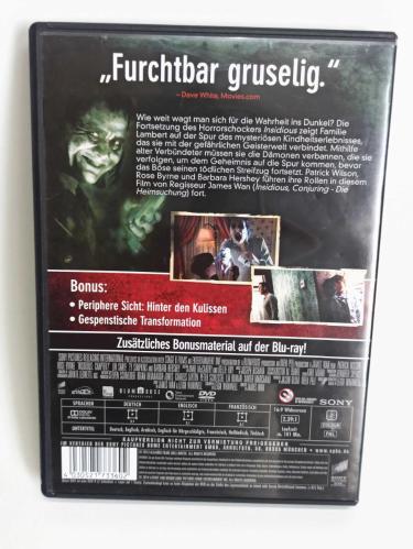 Ruhlar Bölgesi Bölüm 2 Insidious DVD Film - Alman Baskı - TR Altyazı