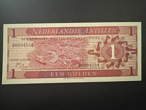 Hollanda Antilleri 1 Gulden 1970. Çil