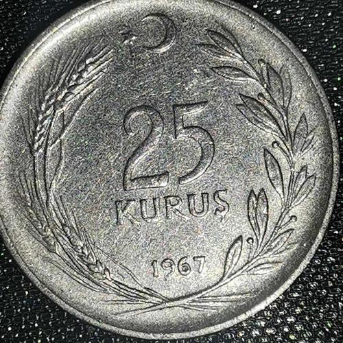 TÜRKİYE  1967   25   KURUŞ