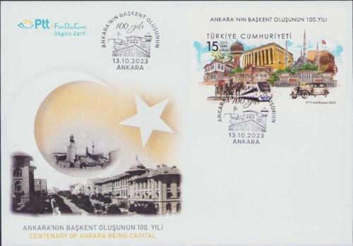 2023 ANKARA'NIN BAŞKENT OLUŞUNUN 100. YILI FDC