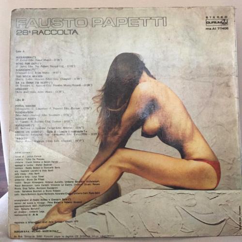 Fausto Papetti - 28a Raccolta / Turkey 1979 / LP / *Easy Listening*