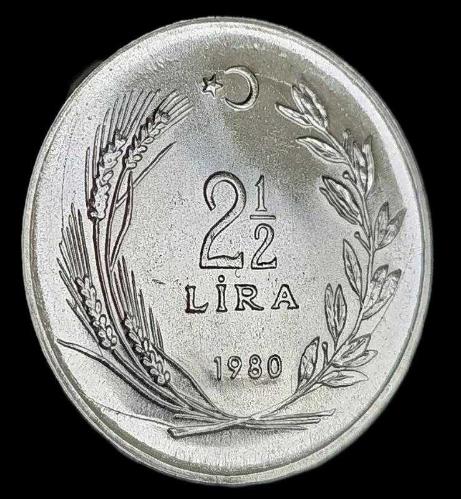 Madeni 2,5 TL Koleksiyonu 20 TANE 1960LAR ,1970LER VE 1980. 1965 VE 1966 ÇOK NADİRDİR