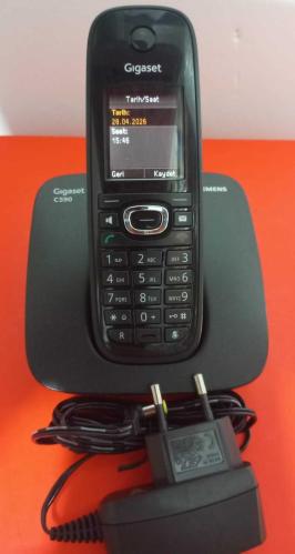 Gigaset C590 Telsiz Telefon (Üst model ,Yeni Pil , Renkli Ekran , İkinci El)