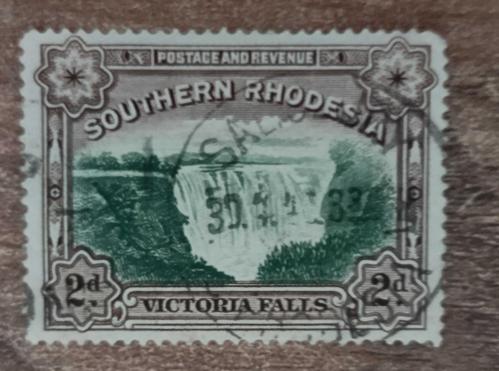İngiliz Sömürgesi Güney Rodezya  1932 ( Zimbabve) damgalı