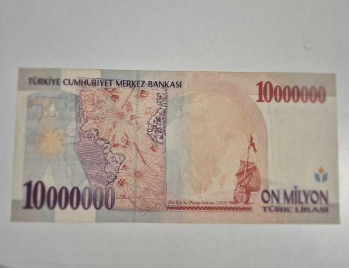 10000000 Türk Lirası 7 Emisyon  On Milyon  TL Çok Çok ++Temiz  Kondisyon