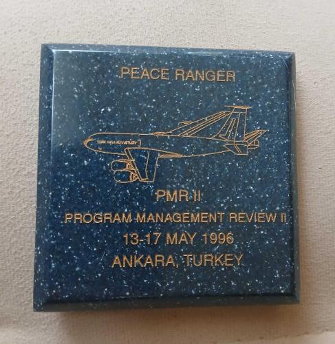 Peace Ranger Program Management Review II 1996 Ankara Hatıra Obje