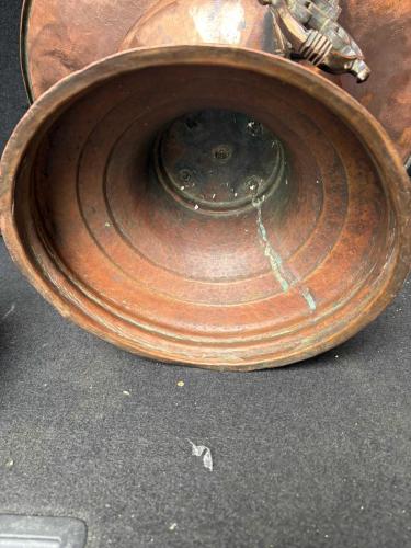 Osmanlı Dönemi Antika Bakır Mangal (1920–1940) – 39 cm / 7 Kg