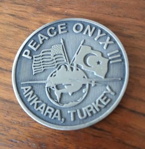 F-16 Savaşan Şahin Peace Onyx Ankara Madalyon