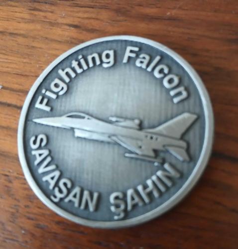 F-16 Savaşan Şahin Peace Onyx Ankara Madalyon
