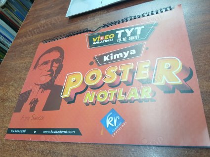 KR AKADEMİ TYT POSTER NOTLAR KİMYA 9-10.sınıf - Ankara Antik Sahaf