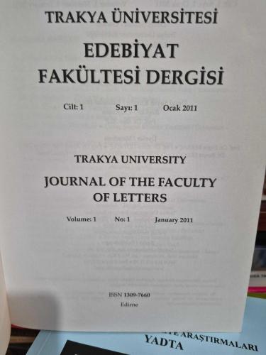 Edebiyat Fakültesi Cilt:1 Sayı:1 Yıl:2011 Cahit Sıtkı Tarancı'nın Estetiği:1.) Estetik Obje/Sanat Eseri/ 51-62