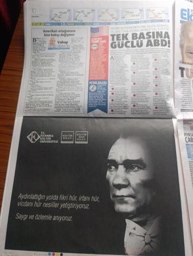 Hürriyet Gazetesi - Turkish Newspaper - 10 Kasım 2016 - Atatürk'e 78 yıllık Hasret - Mustafa Kemal Atatürk tam 78 yıl önce bugün aramızdan ayrıldı fotoğraf - Atatürk'ü anma törenleri Bu yıl Beştepe sarayında - Donald Trump ABD'nin 45. Başkanı oldu - Türkiye İş Bankası Atatürk anması tam sayfa Fotoğraflı - Atatürk'ü anarak yayınlıyorum yazan Ahmet Hakan - Migros atamızı saygı ve özlemle anıyoruz - İstanbul Barosu başkanlığı Atatürk fikrimizdesin - Işık okulları Atatürkü saygı ve minnetle anıyoruz - Atatürk'ün Konya ziyaret sırasındaki kız çocuğu öğretmen Sabiha Özar Fotoğrafı - Atatürk'ün Samsun'dan Amasya'ya gidişinde kullandığı 98 kilometrelik yol açık hava müzesi olacak - Atatürk'ün Havza'da kaldığı ev Fotoğrafı - Recep Tayyip Erdoğan Atatürk adını tarihe nakşettirmiş Kahraman asker büyük devlet adamı - Binali Yıldırım Atatürk'ün en büyük eseri bugün yüksek itibara sahip - Koç holding Atatürk anması tam sayfa  - Kurukahveci Mehmet Efendi Atatürk'ü saygıyla anıyoruz - 10 Kasım 1938