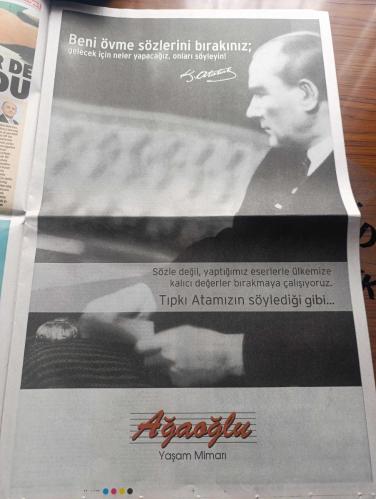 Hürriyet Gazetesi - Turkish Newspaper - 10 Kasım 2016 - Atatürk'e 78 yıllık Hasret - Mustafa Kemal Atatürk tam 78 yıl önce bugün aramızdan ayrıldı fotoğraf - Atatürk'ü anma törenleri Bu yıl Beştepe sarayında - Donald Trump ABD'nin 45. Başkanı oldu - Türkiye İş Bankası Atatürk anması tam sayfa Fotoğraflı - Atatürk'ü anarak yayınlıyorum yazan Ahmet Hakan - Migros atamızı saygı ve özlemle anıyoruz - İstanbul Barosu başkanlığı Atatürk fikrimizdesin - Işık okulları Atatürkü saygı ve minnetle anıyoruz - Atatürk'ün Konya ziyaret sırasındaki kız çocuğu öğretmen Sabiha Özar Fotoğrafı - Atatürk'ün Samsun'dan Amasya'ya gidişinde kullandığı 98 kilometrelik yol açık hava müzesi olacak - Atatürk'ün Havza'da kaldığı ev Fotoğrafı - Recep Tayyip Erdoğan Atatürk adını tarihe nakşettirmiş Kahraman asker büyük devlet adamı - Binali Yıldırım Atatürk'ün en büyük eseri bugün yüksek itibara sahip - Koç holding Atatürk anması tam sayfa  - Kurukahveci Mehmet Efendi Atatürk'ü saygıyla anıyoruz - 10 Kasım 1938