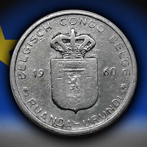 Belçika Kongosu 1960 Yılı 1 Frank ÇT
