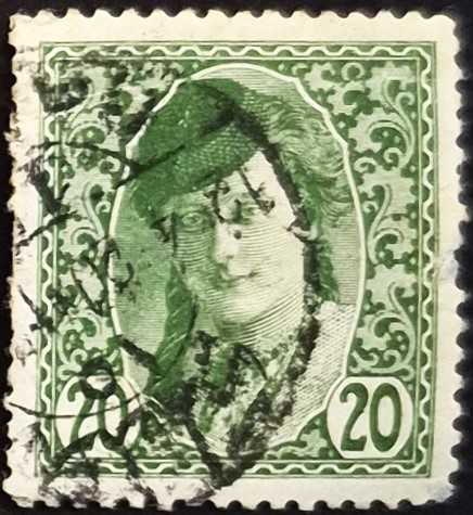 +++ BOSNA HERSEK GAZETE PULLARI , BOSNA'lı KIZ     1913  - DAMGALI
