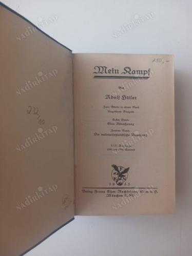 Mein Kampf - Kavgam [ 1933 Baskısı - Yasaklı Edisyon ]