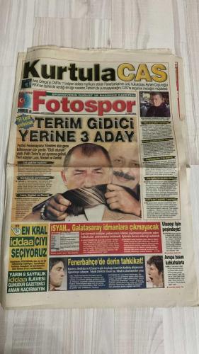 FOTOSPOR SPOR GAZETESİ - TURKISH NEWSPAPER - DOĞUM GÜNÜ HEDİYESİ  - EKSİKSİZ TAM TAKIM GAZETE - 9 ŞUBAT 2006 PERŞEMBE  AYHAN ÇOPUROĞLU – ARIEL ORTEGA – HALUK ULUSOY – SEPP BLATTER – FATİH TERİM – MİRCEA LUCESCU – LUIZ FELIPE SCOLARI – MUSTAFA DENİZLİ – ÖZHAN CANAYDIN – HAKAN ŞÜKÜR – HASAN ŞAŞ – NECATİ ATEŞ – STJEPAN TOMAS – SASA ILIÇ – MONDRAGON – SONG – SAIDOU – UĞUR BORAL – NICOLAS ANELKA – BOUDEWIJN ZENDEN – PIERRE DREOSSI – JAY JAY OKOCHA – AZİZ YILDIRIM – CHRISTOPH DAUM – TUNÇ FINDIK – MUSTAFA KALAYCI – REFİK ARKAN – ERGUN GÜRSOY – FARUK SÜREN – MEHMET CANSUN – TURGAY KIRAN – ALİ DURÜST – NİHAT ÖZDEMİR – İLHAN CAVCAV  ORTEGA DAVASI: FENERBAHÇE CAS’TAN 11 MİLYON DOLAR KAZANDI – AYHAN ÇOPUROĞLU: “TAHKİM CEZAYI YUMUŞATIR, CAS İNDİRİR” – FIFA’NIN 6 MAÇ CEZASI 2 MAÇA İNEBİLİR – TERİM GİDİCİ, YERİNE LUCE, SCOLARI VE
